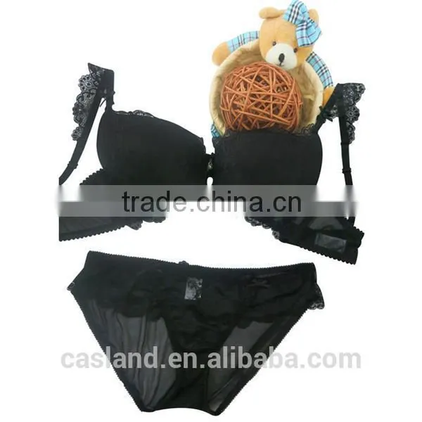 Elegant Lace Push up Bra Set in Stock(FPY317) photo-4