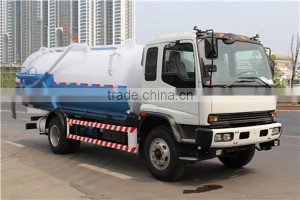 Japan Technology 4x2 10000L Sewage Truck With Vacuum Pump Hot Sale