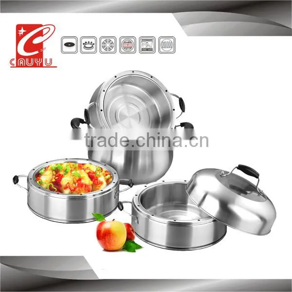 CYST326B-5 Stainless Steel 3 Tier Food Steamer photo-2