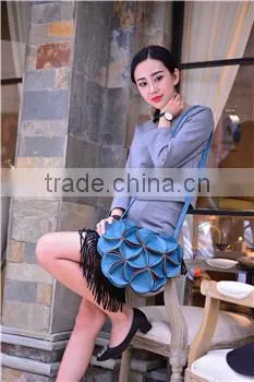 Ladies Fashion PU Leather Messenger Bag China Manufacturer photo-2