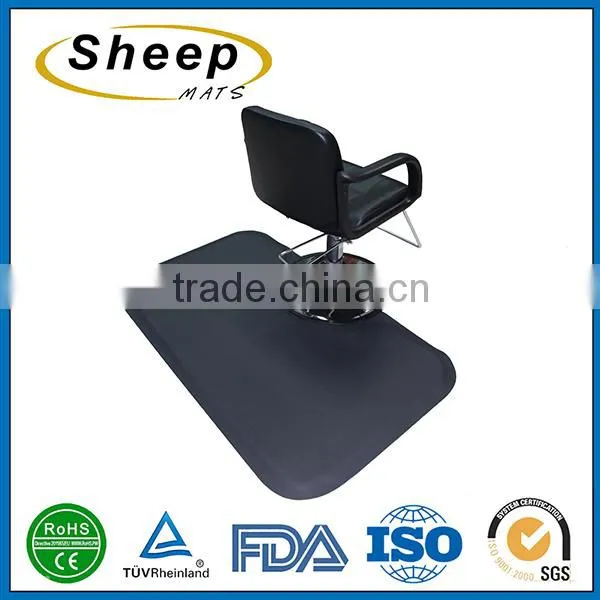 2016 Hair Salon Equipment Custom Anti-fatigue Pvc Chair Mat Quality Choice