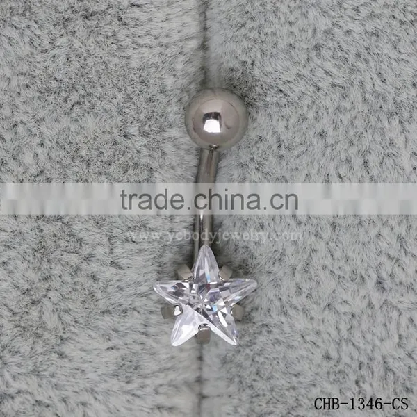 Fashion Jewelry Multi-shape Gem Wholesale 316L Stainless Steel Belly Ring photo-2
