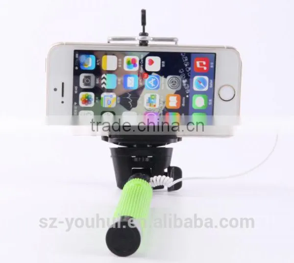 Factory Price Colorful Selfie Stick Tripod With Wired for Smart Phone for IPhone photo-2