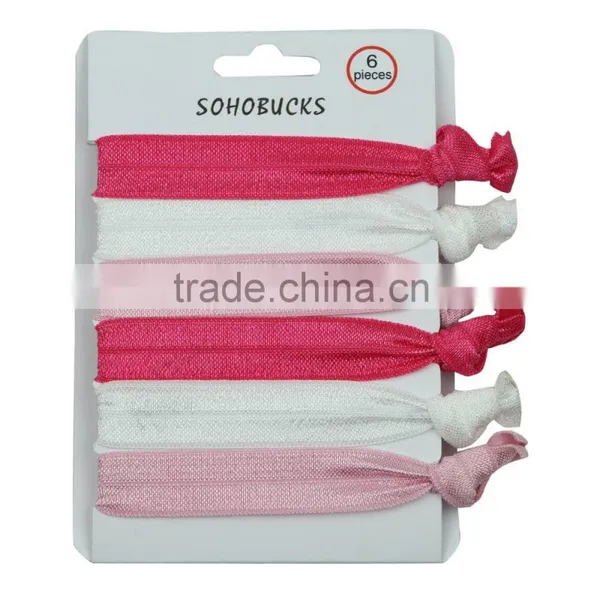 Pink Tie Dye Ponytail Holder