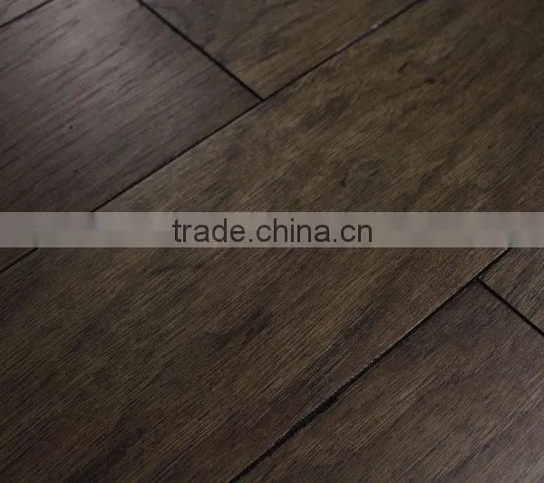 Handscraped & Distressed Hickory Engineered Flooring photo-2