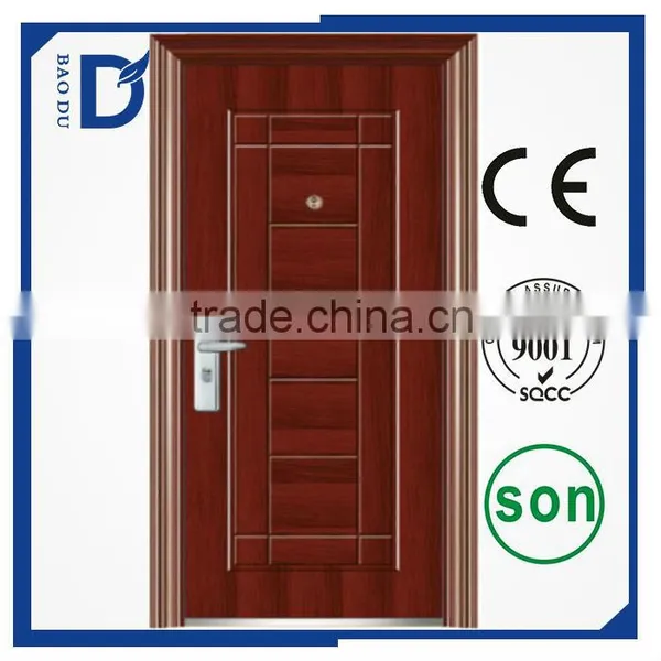 China New Residential Single Leaf Steel Security Door photo-6