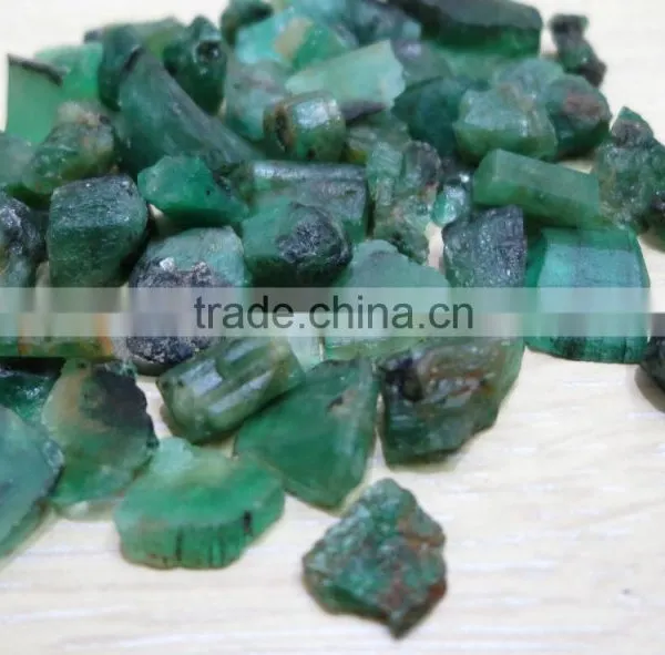 Natural Emerald Gemstone Rough 10-15mm Brazil Green Good Quality photo-2