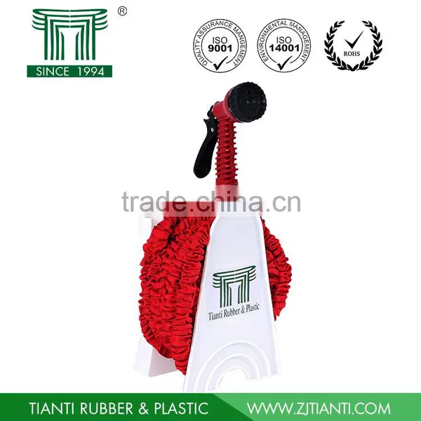 Latex Flexible Hose 25ft 50ft With 7 Pattern Plastic Spray Gun for Europe America Hose Reel Set photo-3