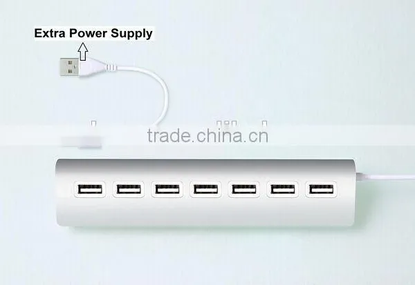 Portable Usb Por Hub Suppliers, Hi-Speed Aluminum Casing 7 Port 2.0 Usb Hub photo-4