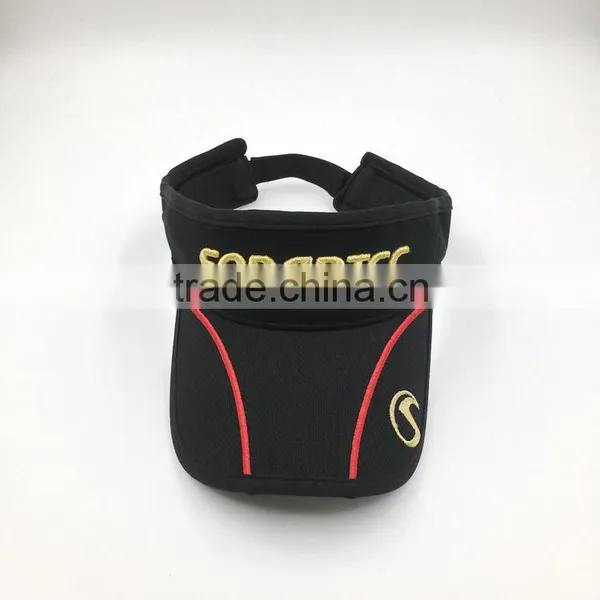 Long Brim 100% Polyester 3D Embroidery Men's Sports Sun Visor photo-4