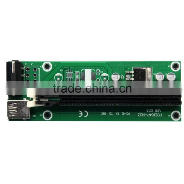 USB 3.0 PCI-E Express 1x To16x Extender Riser Board Card Adapter SATA Cable photo-6
