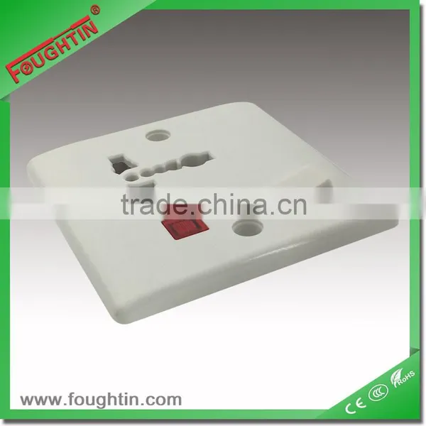 13amp 1 Gang Multi Socket With Light and Switch Wall Switch Socket photo-2