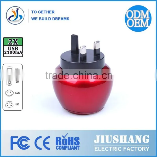 2015 Factory-made High-quality Hot Selling Worldwide Electric 2USB 3100MA Universal Travel Adapter CE/FCC/ROHS/SGS photo-6
