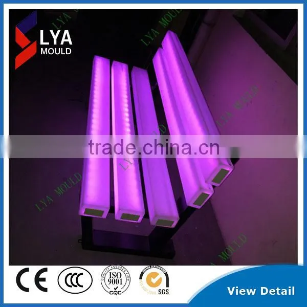 Led Indoor Lighting Furniture Plastic Bar Benchs Light Chair