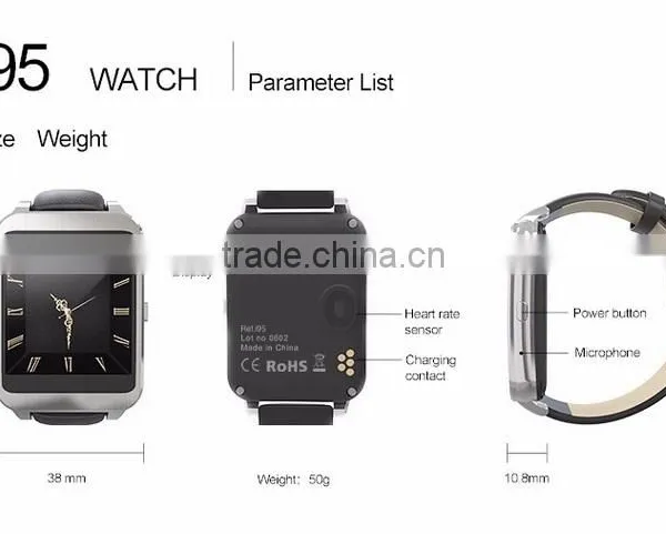 Latest Style Promotion High Quality Remote Camera I95 Smart Watch, With 3G/WIFI Revision Android System photo-6