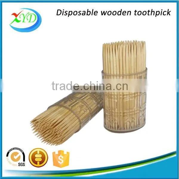 Disposable Sterile Wooden Toothpicks / Plastic Jar Wooden Toothpick photo-3