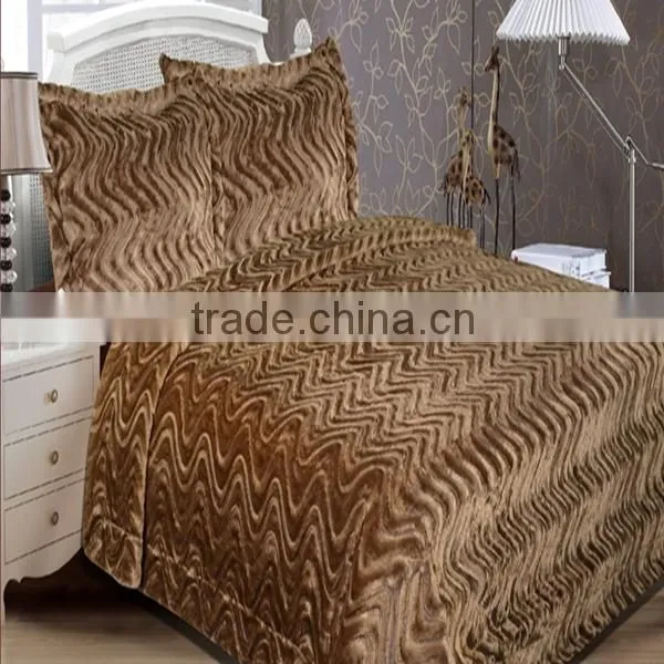 Modern High Quality Solid Color PV Plush Throw Faux Fur Blanket/mink Blanket photo-4