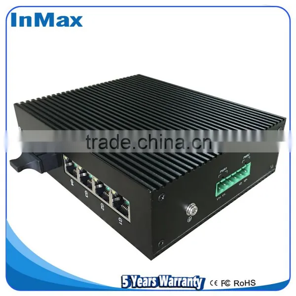 Good Price of 5 Port Full Gigabit Industrial Switch 1x1000BaseX FX Port and 4x10/100/1000BaseTx Ports Ethernet Switch I505B photo-2