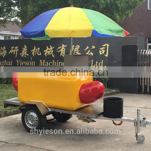 Churros Pastry Hot Dog Food Kiosk Food Trailer / China Made Coffee Cart Trailer & Truck Van Cart / Guava Salad Food Trailer photo-3