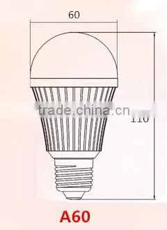 Good Quanlity Plastic and Aluminum 5w 7w 9w A60 Led Bulb photo-4