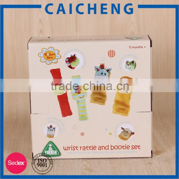 Customized Lid and Tray Rigid Paper Baby Shoe Box photo-4