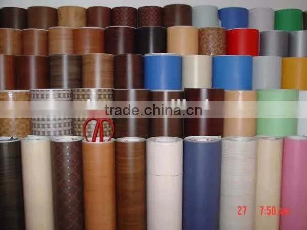 Glossy/matte Wood Grain Sheet Furniture Laminated Membrane Film photo-2