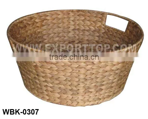 Water Hyacinth Round Shape Baskets (july@etopvietnam.com)