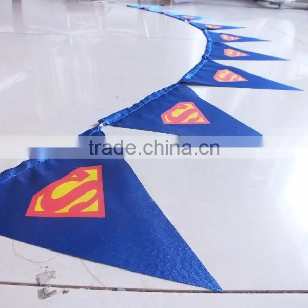 Party Decoration Event Using Party Item Superhero Color Flag Christmas Day Decoration photo-6