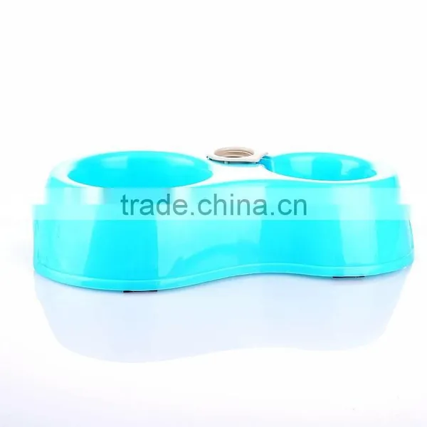 Eco-friendly Plastic Double Dog Bowl Pet Water Feeder photo-6