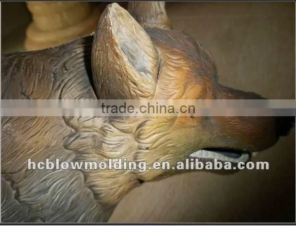 OEM Blow Molding Simulation Animal Lively Plastic Wolf Mould Design photo-5
