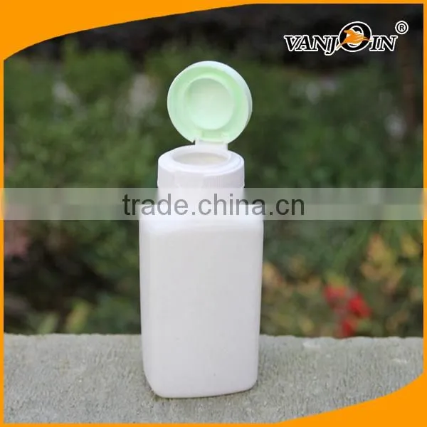 Custom Logo Nature White Rectangular HDPE Pill Bottles With Flip Cap 190cc photo-4