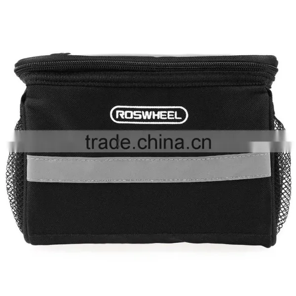 Roswheel Utility Black Bicycle Bag Portable Bike Outdoor Front Frame Tube Handlebar Basket Pannier photo-2