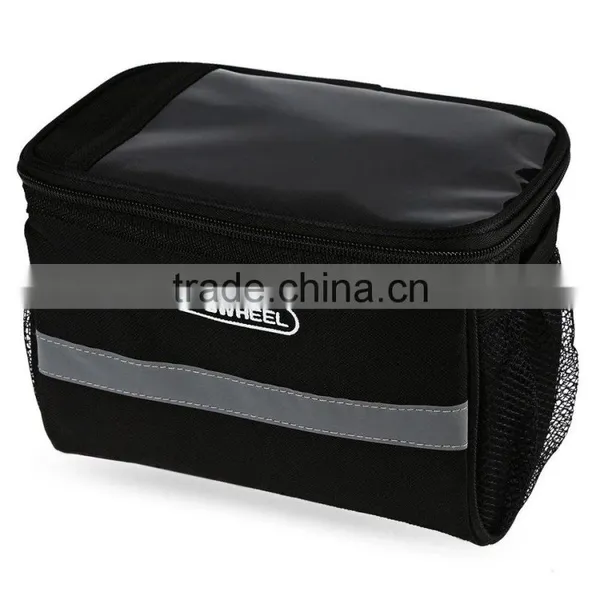 Roswheel Utility Black Bicycle Bag Portable Bike Outdoor Front Frame Tube Handlebar Basket Pannier photo-3
