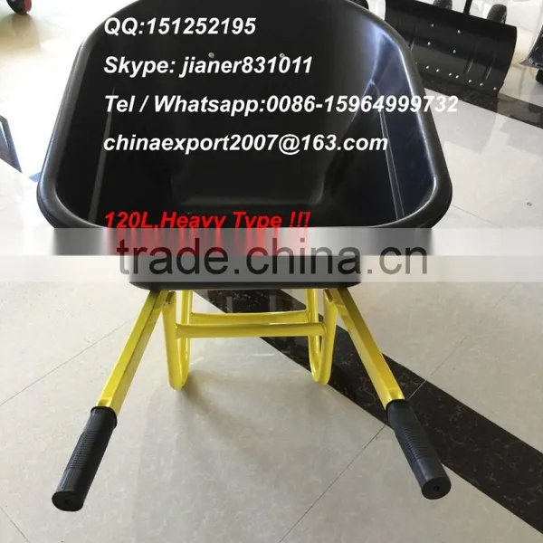120L High Performance Australia Wheelbarrow With Large Plastic Tray WB8614P photo-3