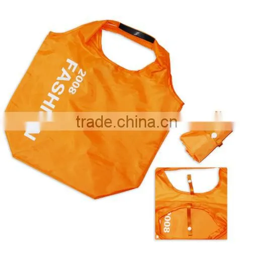 Custom Promotional Nylon Polyester Cute Foldable Shopping Bag for Advertising photo-2