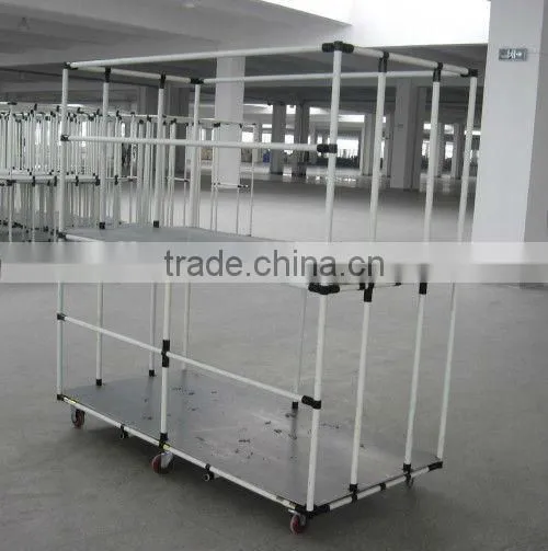 ABS/PE Plastic Coated Galvanized Steel Pipe/lean Pipe Shelves photo-4
