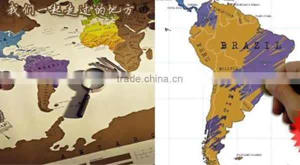 CT-483 Factory Supply Creative World Map for Promotion Worldwild Travel Map photo-5