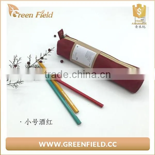 Colored Pencils Carrying Case Tube Kraft Paper Round Pencil Case photo-5
