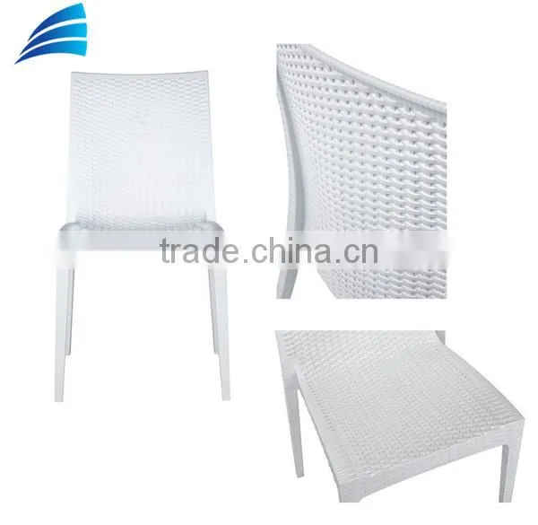 Garden White Stacking Chair photo-3