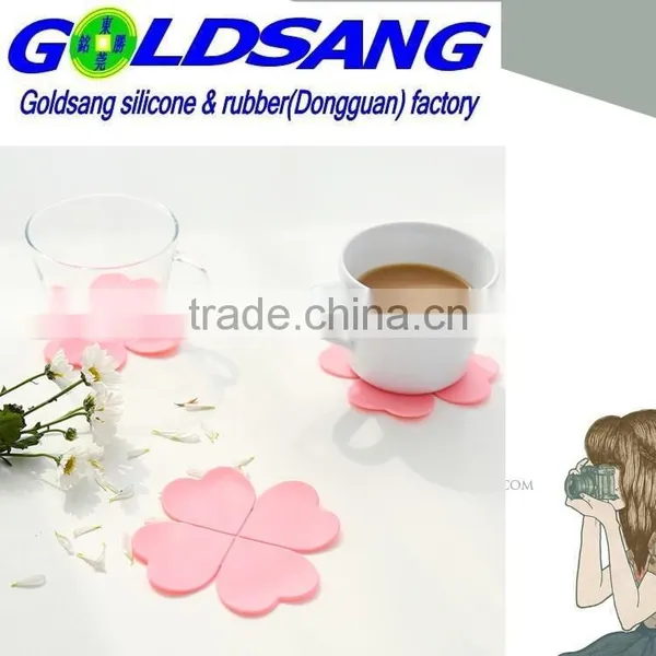Hot Selling Custominzed Fllower Shape Heat Resistant Silicone Cup Mat photo-3