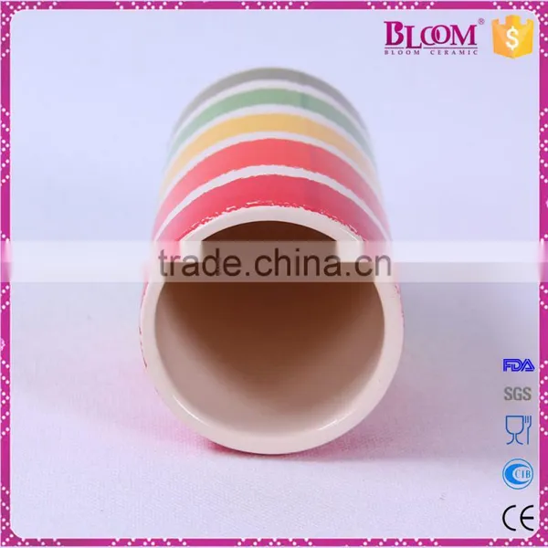 Home Decorative Beautiful Round Tall Ceramic Vase photo-2
