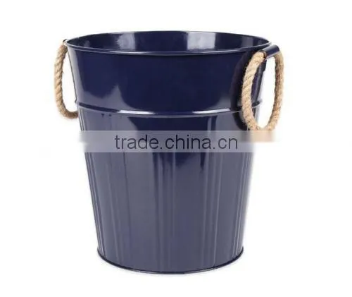 New Asbury Metal Wastebasket in Colorful , Metal Trash Can, Garbage Steel Waste Bin photo-2
