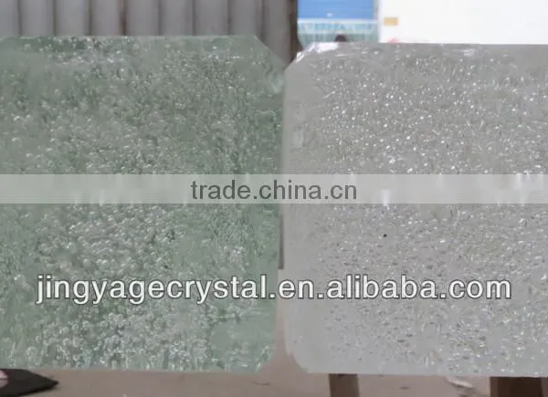 Extra White Bubble Polished Glass Pillars For Sale photo-3