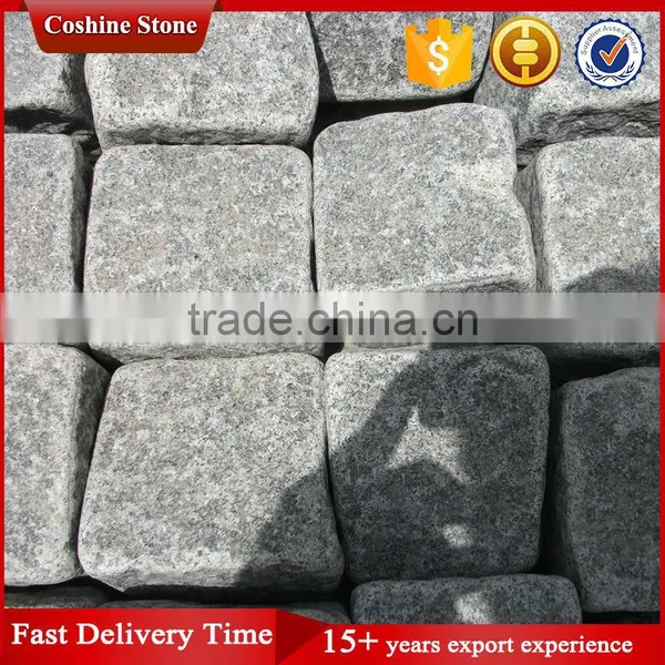 Natural Split Dark Grey Chinese Granite G654 Cube Stone photo-5