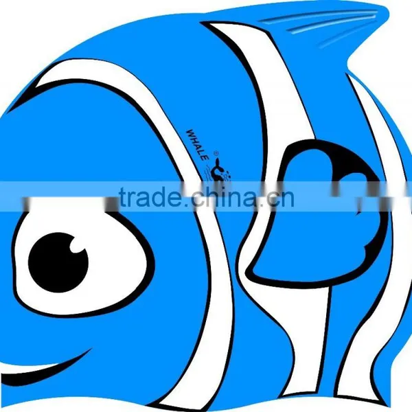 High Quality Shark Swimming Caps Colorful Baby Swim Cap Rubber Swim Cap for Youth photo-2