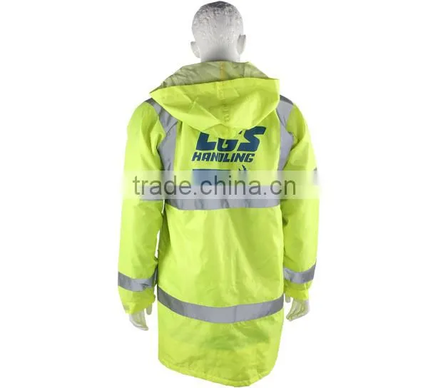 High Visibility Blue Safety Security Reflective Strip Jacket photo-2
