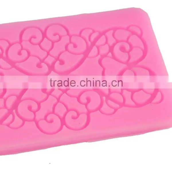 Strip of Fondant Lace Silicone Mold Printing Tool DIY Baking Cake Lace Heart-shaped Tool 1688 Agent photo-3