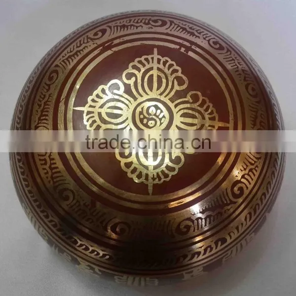 Best Selling Symbolic Colored Tibetan Meditation Healing Singing Bowl photo-4