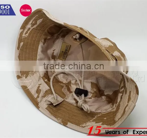 Camo Bucket Hat With String photo-2