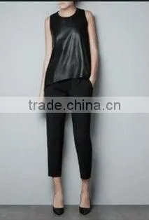 Leather Vest in Women Motocycle& Auto Racing Wear